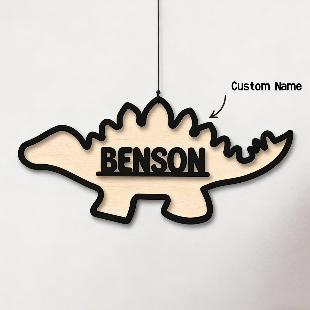 1Pc Cutom Dinosaur Wooden Acry - Baby Nursery Wall Decor recensione e prezzo