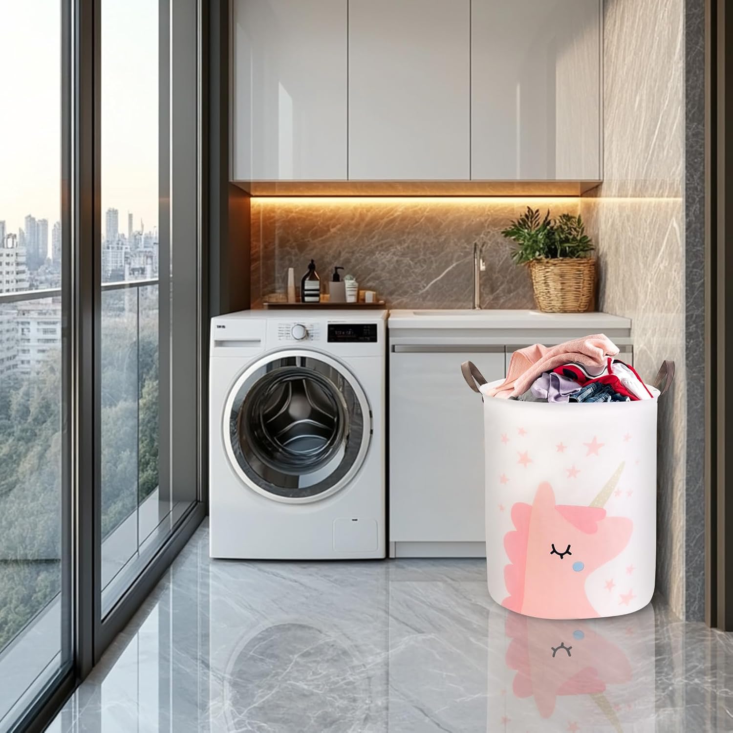 Kids Laundry Basket for Girls  - Baby Nursery Hamper recensione e prezzo