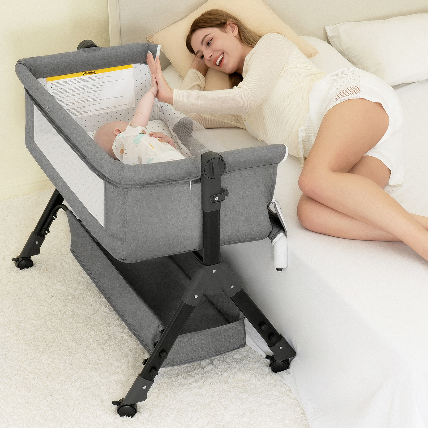 3 in 1 Baby Bassinet Bedside S - Baby Nursery Hamper recensione e prezzo
