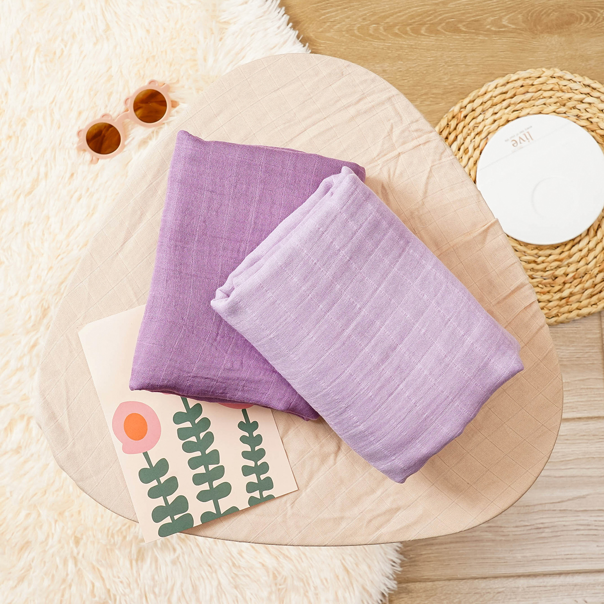 Elinfant 2PCS Solid Color 100% - Swaddle Blanket Muslin recensione e prezzo