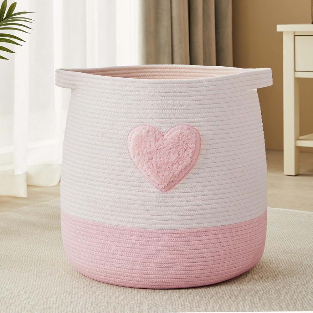 Pink Laundry Basket Hamper for - Baby Nursery Hamper recensione e prezzo