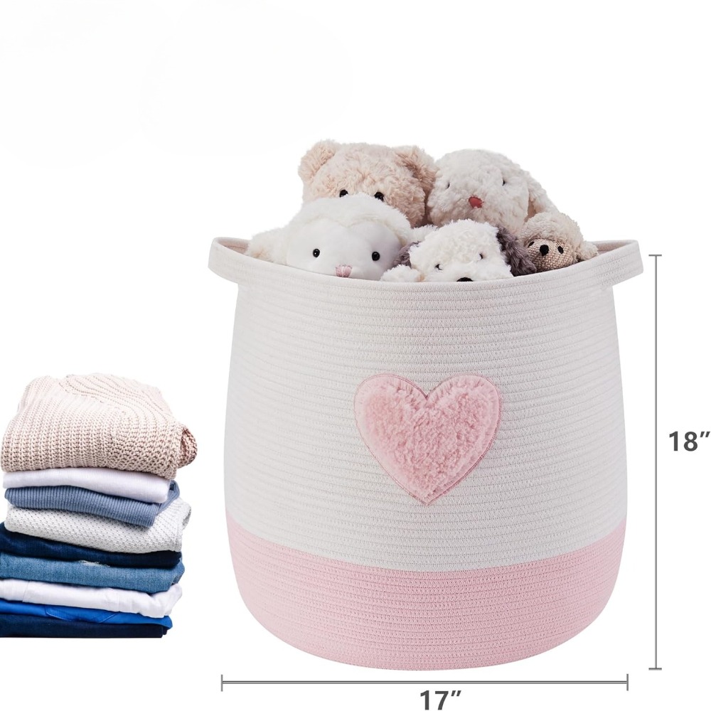 Pink Laundry Basket Hamper for - Baby Nursery Hamper recensione e prezzo