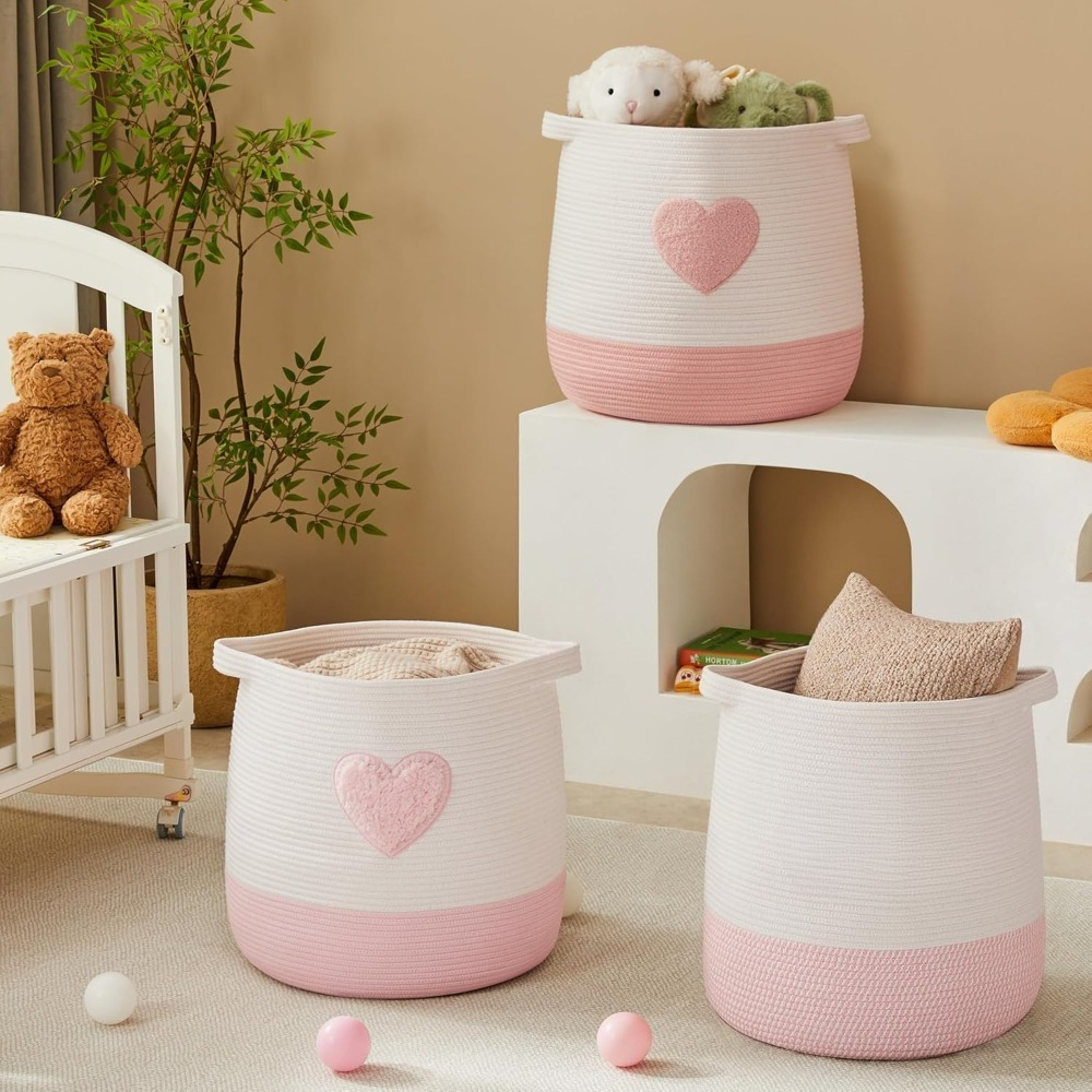 Pink Laundry Basket Hamper for - Baby Nursery Hamper recensione e prezzo
