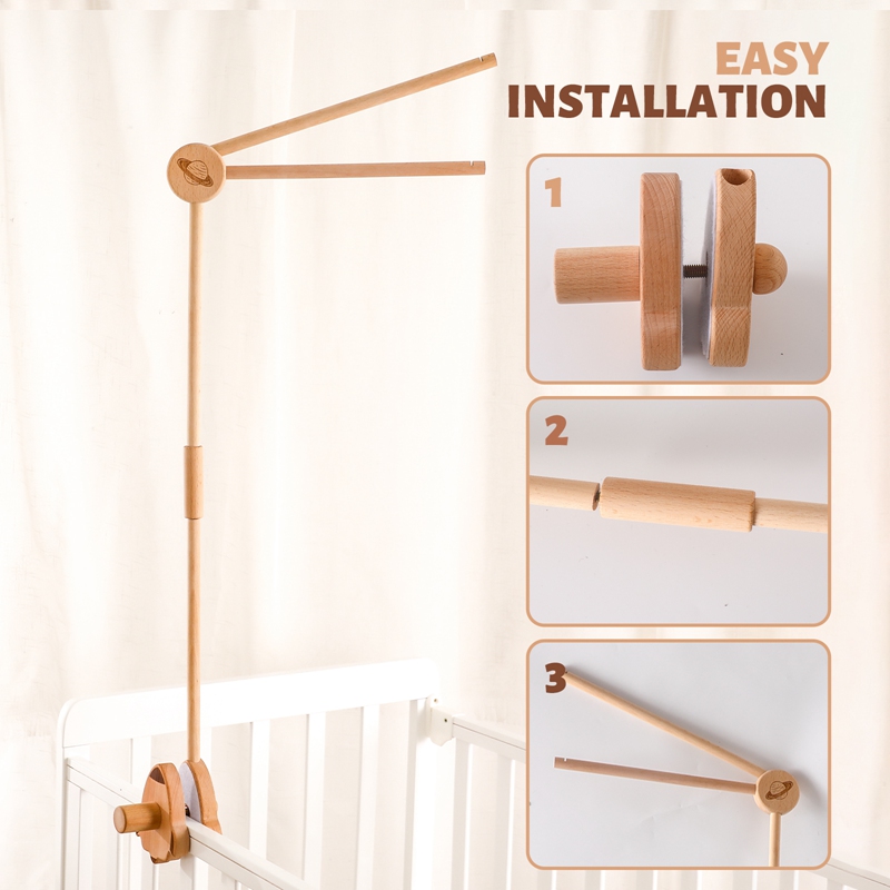 Baby Wooden Bed Bell Bracket M - Crib Mobile Musical recensione e prezzo