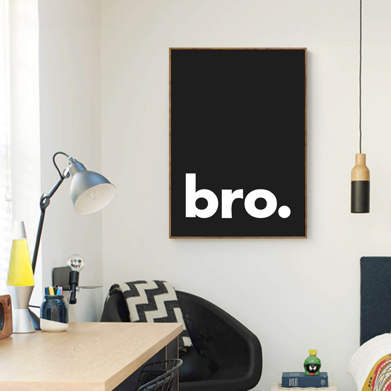 Bro. Print Minimalist Typograp - Baby Nursery Quotes Wall Art recensione e prezzo