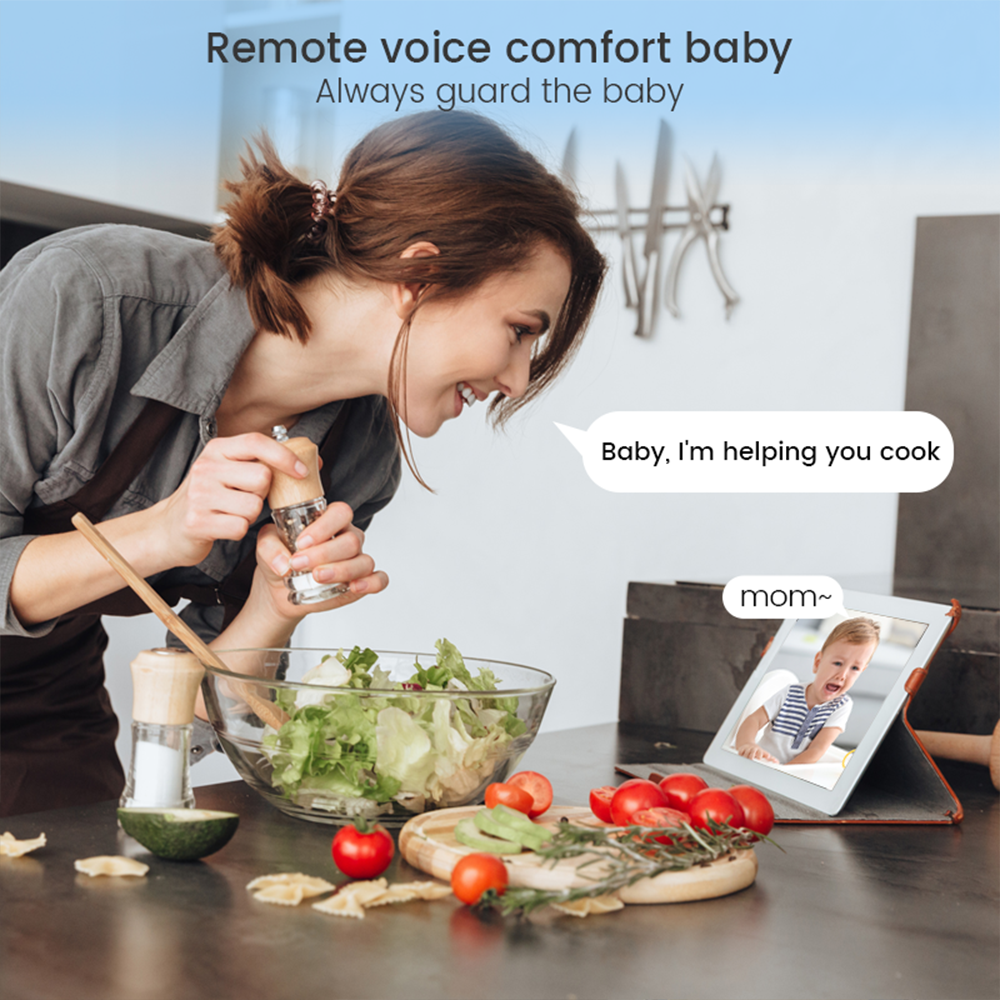 4MP WiFi xiaovv indoor Baby Mo - Baby Nursery Camera recensione e prezzo