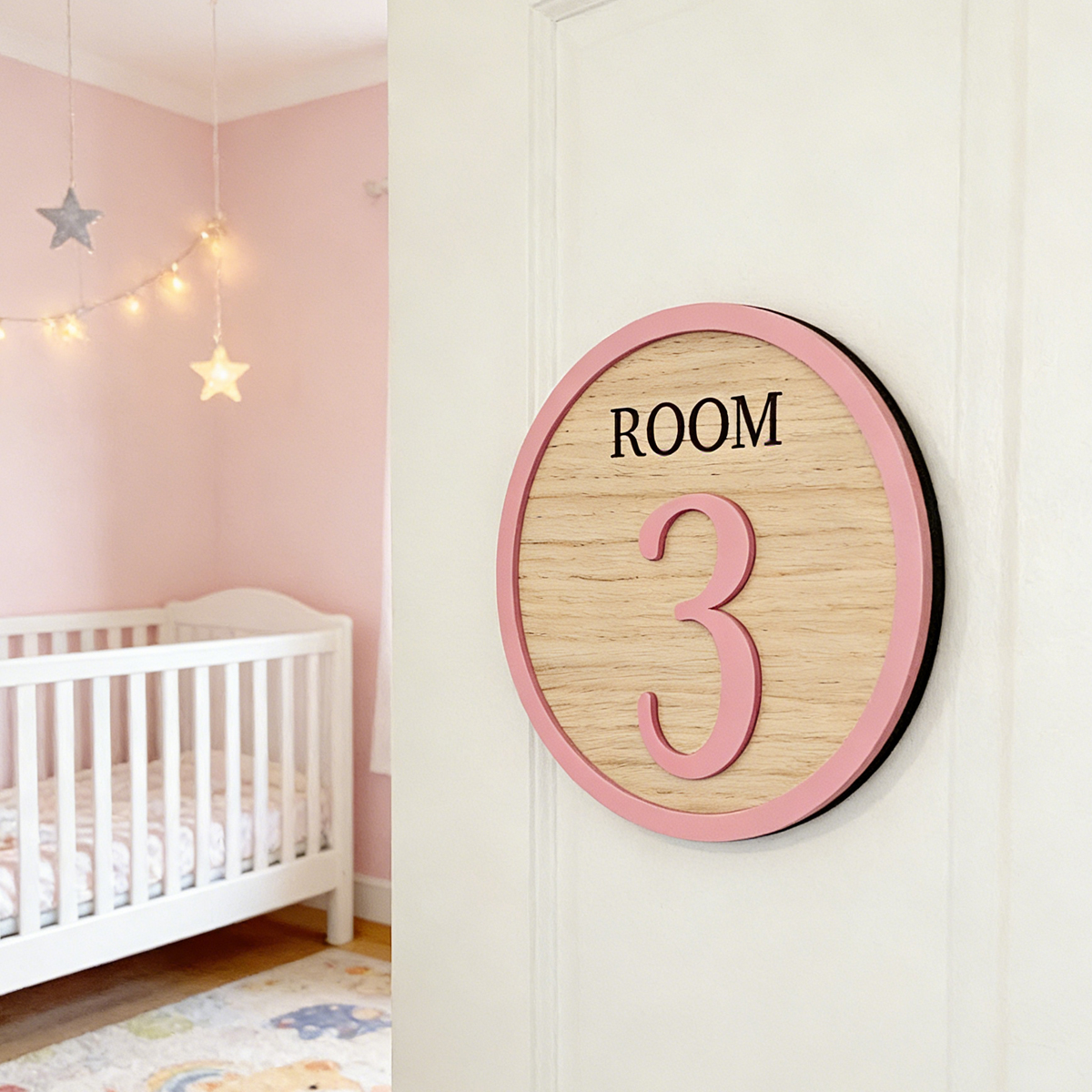 1Pc Cutom Room Number Wooden A - Baby Nursery Wall Decor recensione e prezzo
