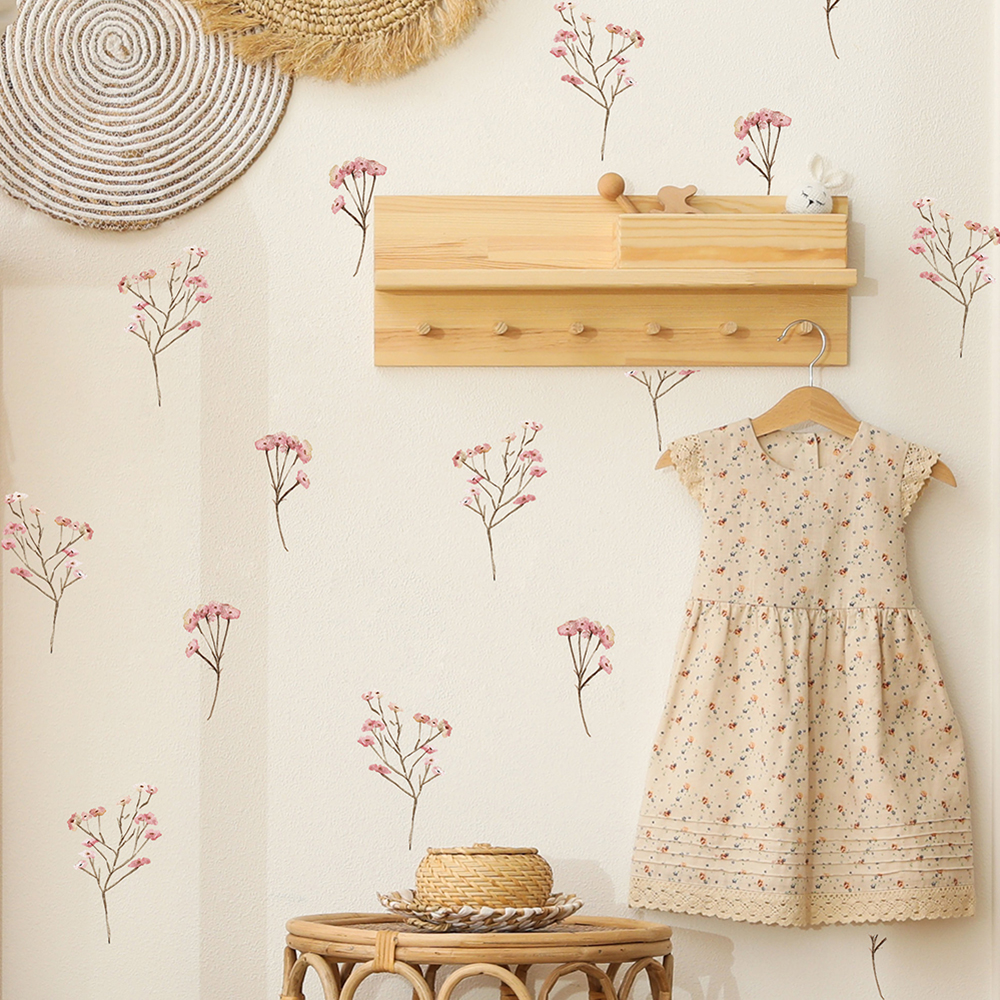 Pink  Watercolor Flower Wall S - Baby Nursery Pink recensione e prezzo