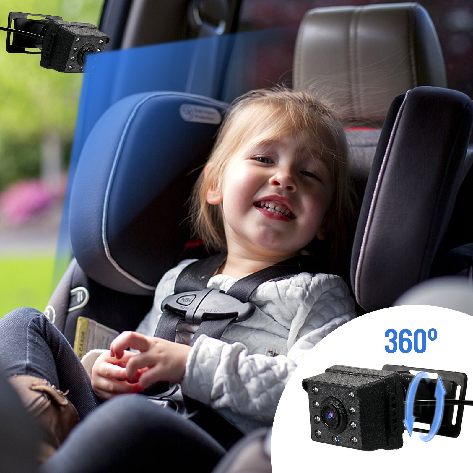 1080P Baby Car Mirror with 4.3 - Baby Nursery Camera recensione e prezzo