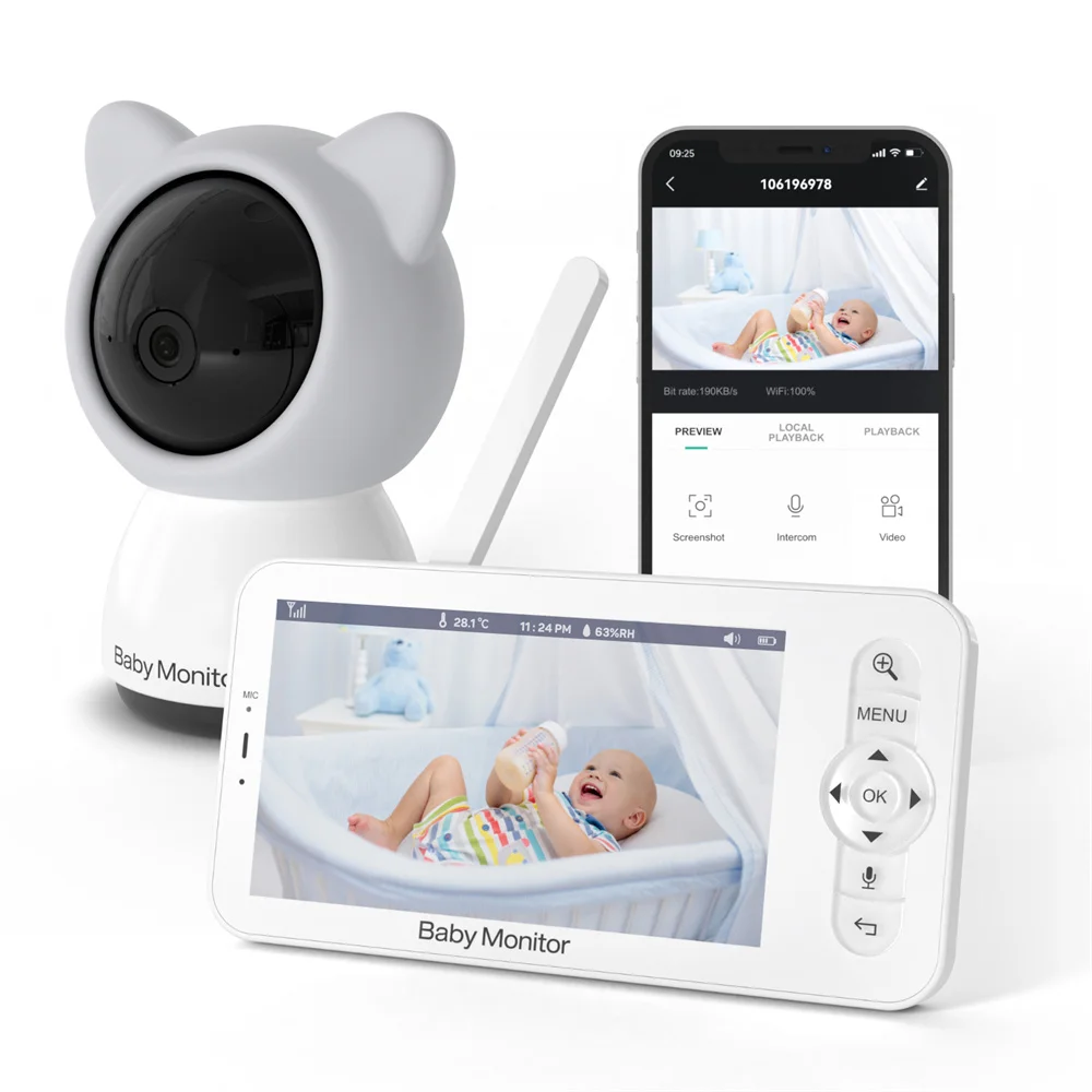 Babystar 5 Inch Wifi Baby Moni - Baby Nursery Camera recensione e prezzo
