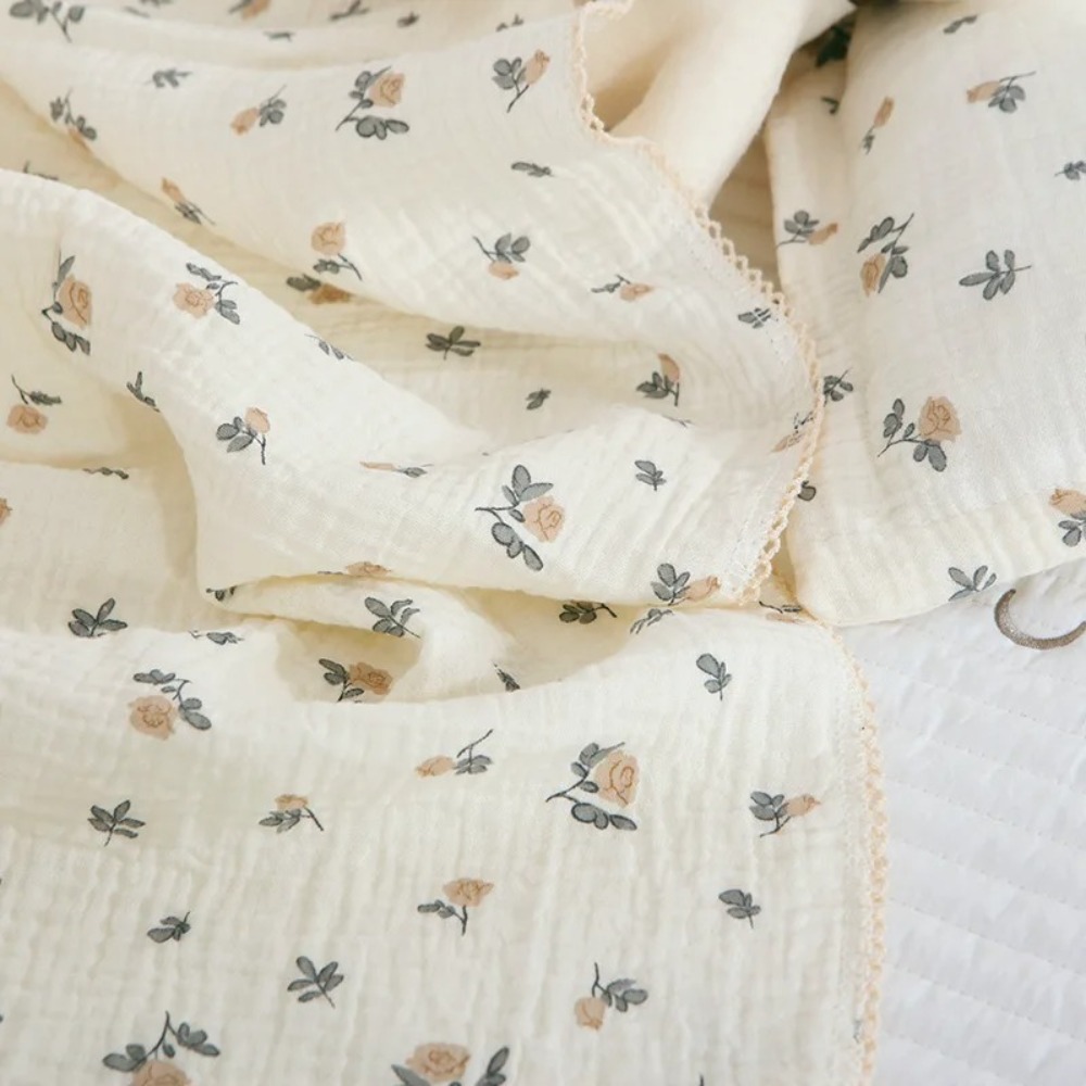 Soft Floral Muslin Baby Blanke - Swaddle Blanket Muslin recensione e prezzo