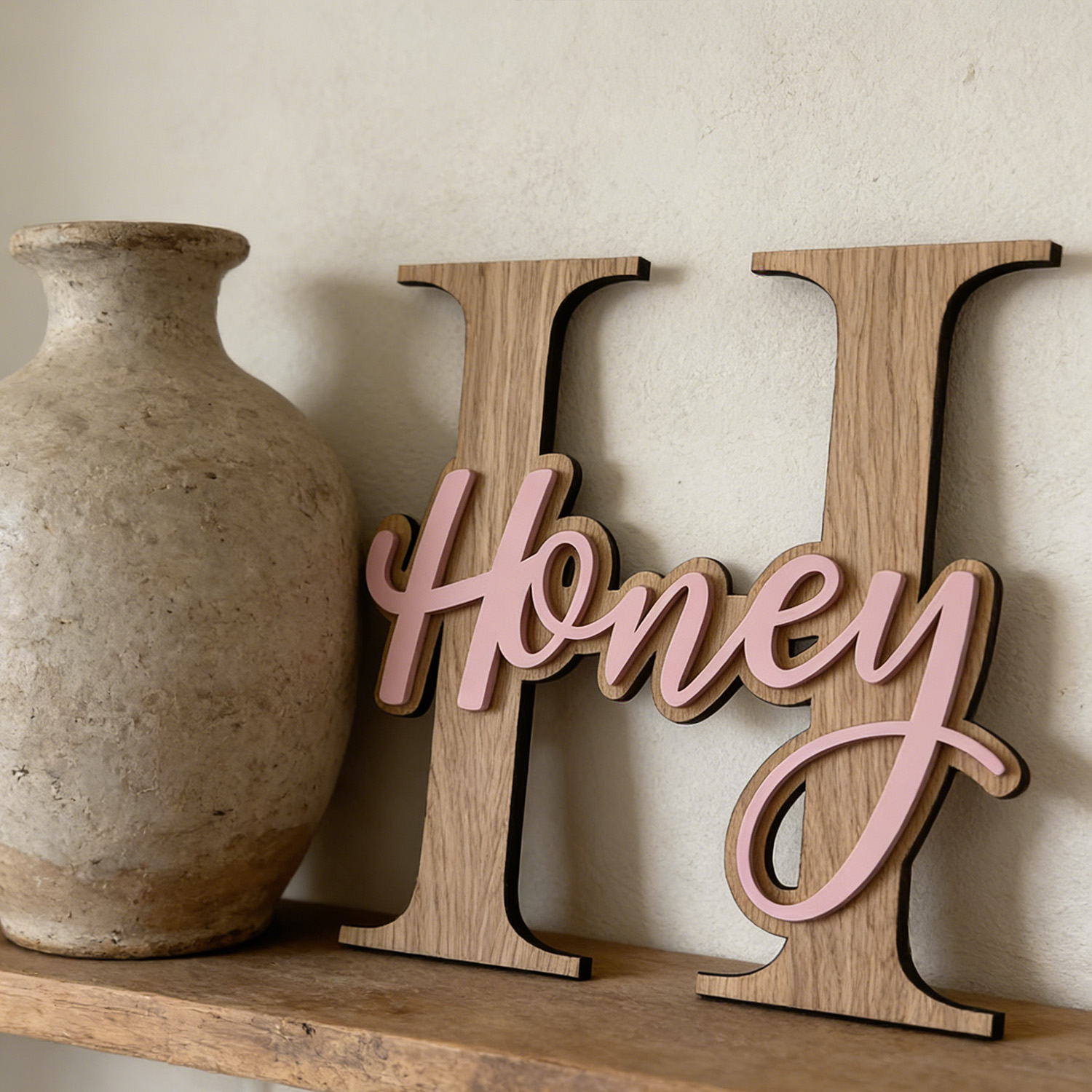 1Pc Custom Pink Alphabet Name  - Baby Nursery Pink recensione e prezzo