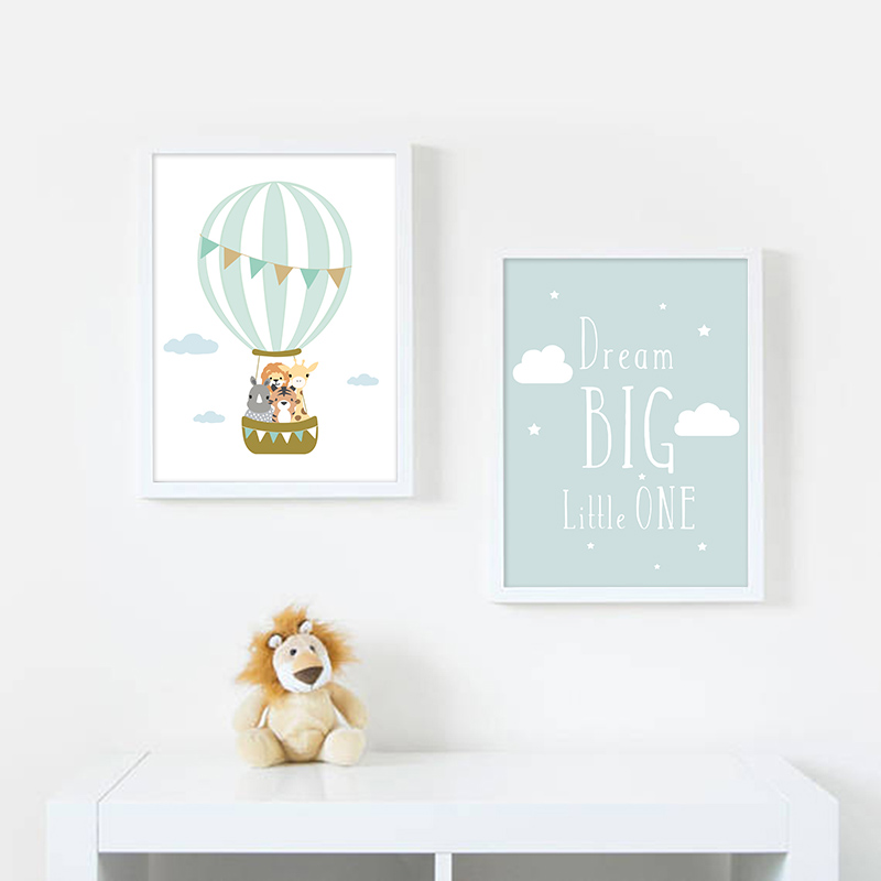 Balloon Moon Nursery Poster Wa - Baby Nursery Quotes Wall Art recensione e prezzo