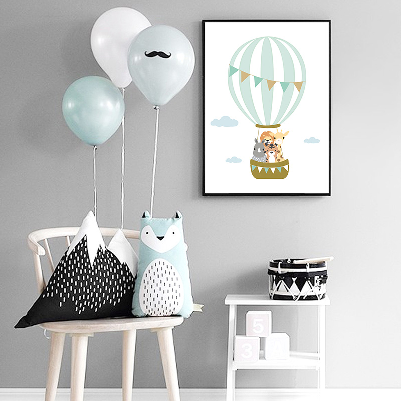 Balloon Moon Nursery Poster Wa - Baby Nursery Quotes Wall Art recensione e prezzo
