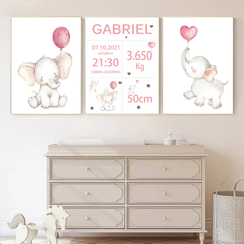 Pink Baby Customized Name Date - Baby Nursery Pink recensione e prezzo