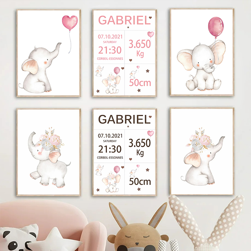 Pink Baby Customized Name Date - Baby Nursery Pink recensione e prezzo
