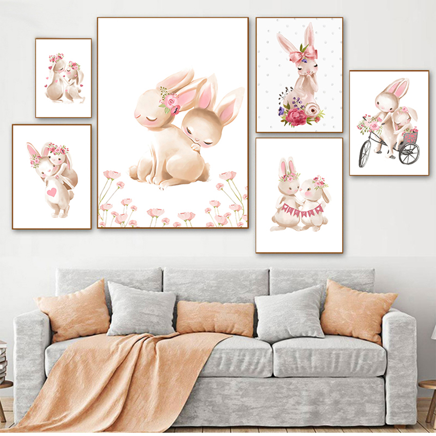 Pink Flowers Cartoon Picture G - Baby Nursery Pink recensione e prezzo