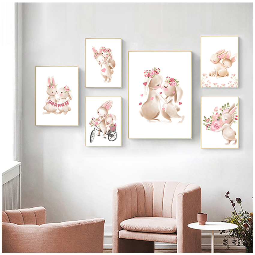 Pink Flowers Cartoon Picture G - Baby Nursery Pink recensione e prezzo