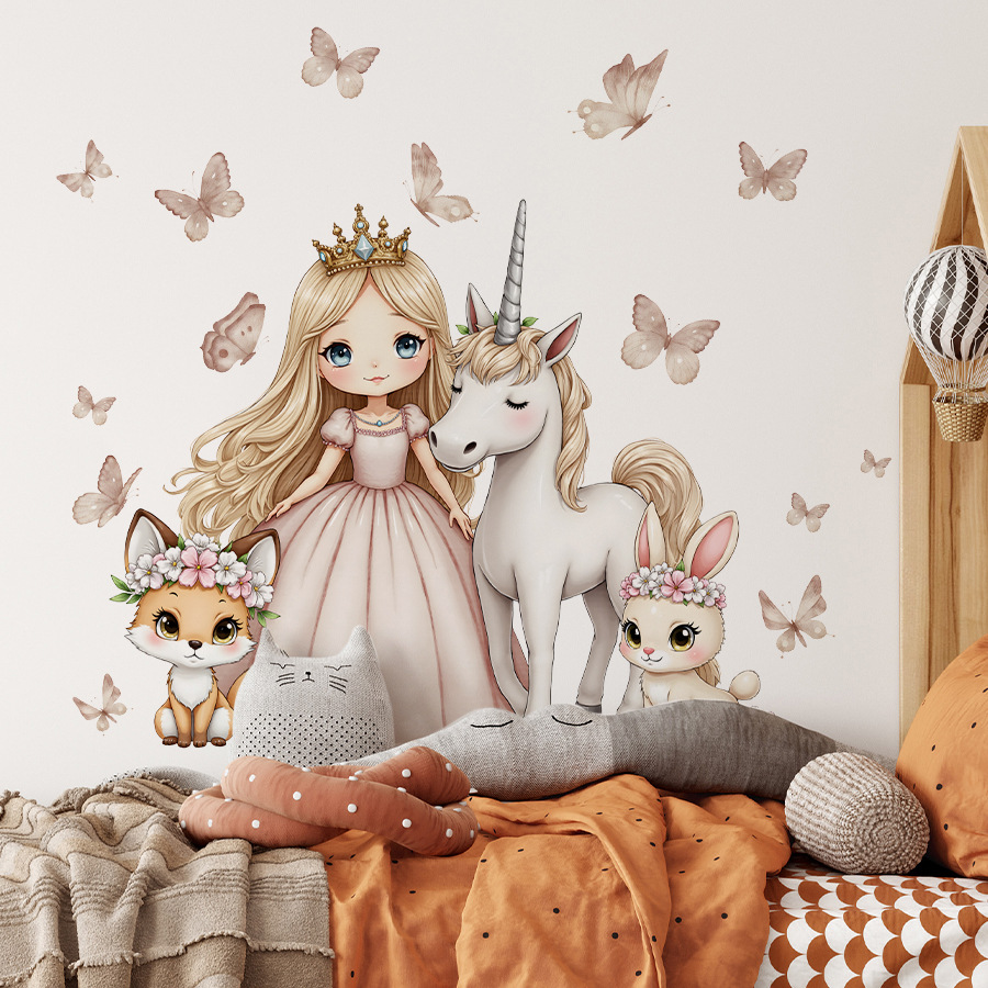 Cartoon Girl Unicorn Vinyl Chi - Baby Nursery Ideas Girl recensione e prezzo