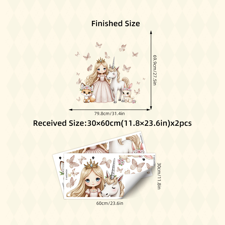 Cartoon Girl Unicorn Vinyl Chi - Baby Nursery Ideas Girl recensione e prezzo