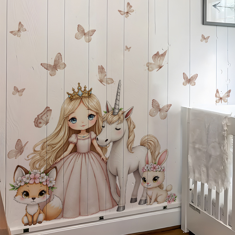 Cartoon Girl Unicorn Vinyl Chi - Baby Nursery Ideas Girl recensione e prezzo