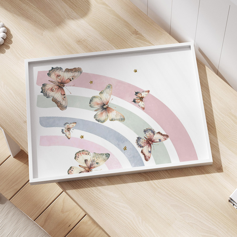 Pink Rainbow Butterfly Custom  - Baby Nursery Pink recensione e prezzo