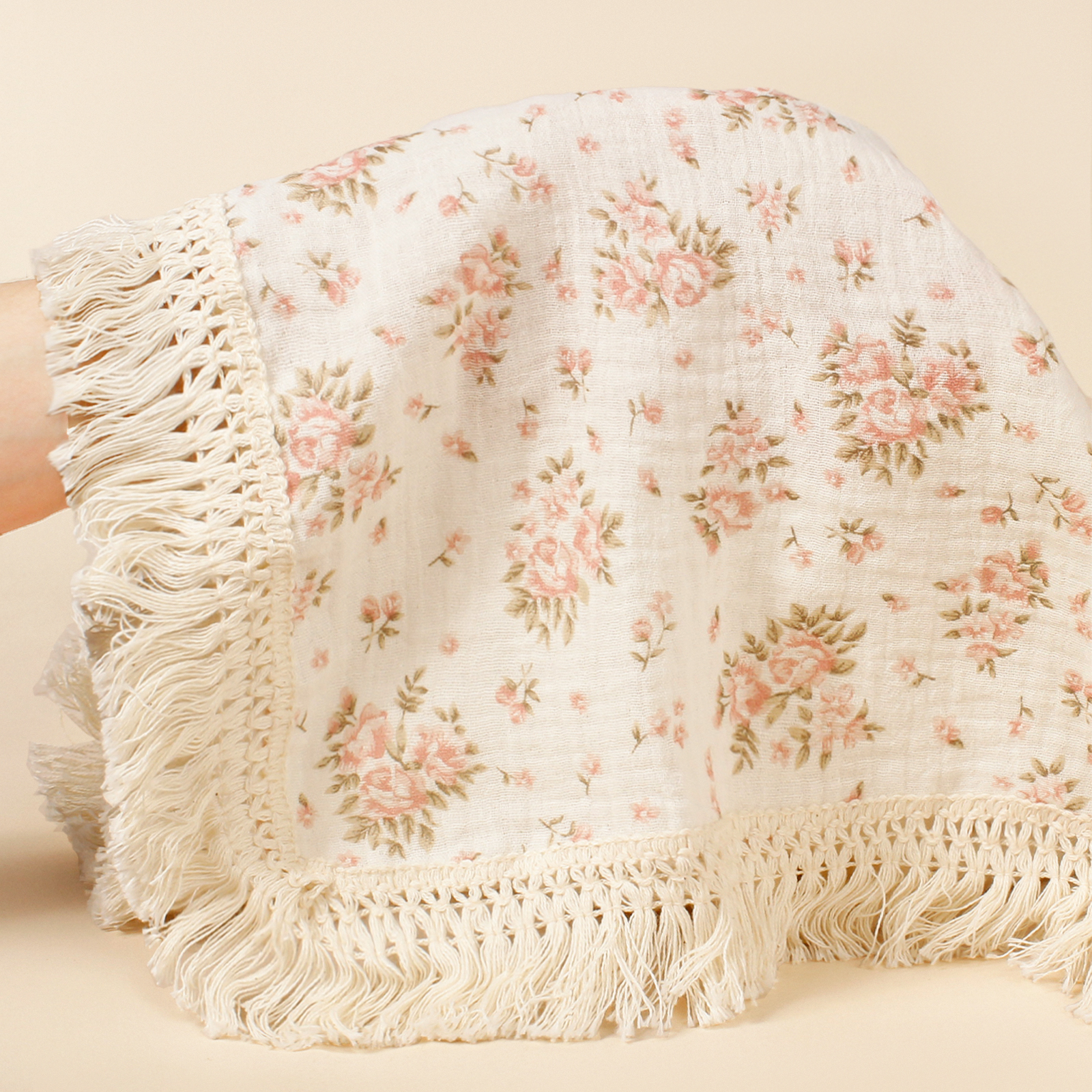 Newborn Baby Cotton Tassel Pri - Swaddle Blanket Muslin recensione e prezzo