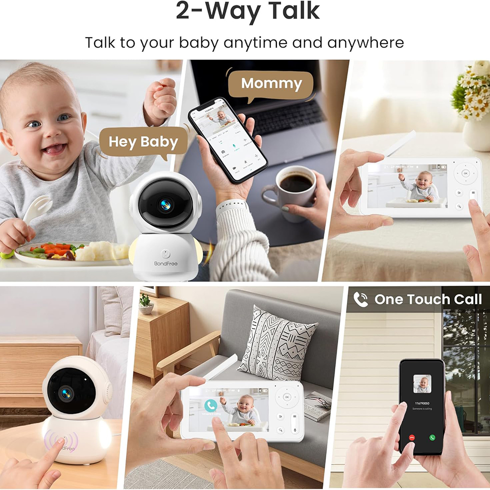 2K Baby Monitor with 2 Cameras - Baby Nursery Camera recensione e prezzo