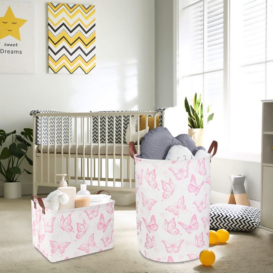 Pink Laundry Basket,Waterproof - Baby Nursery Hamper recensione e prezzo