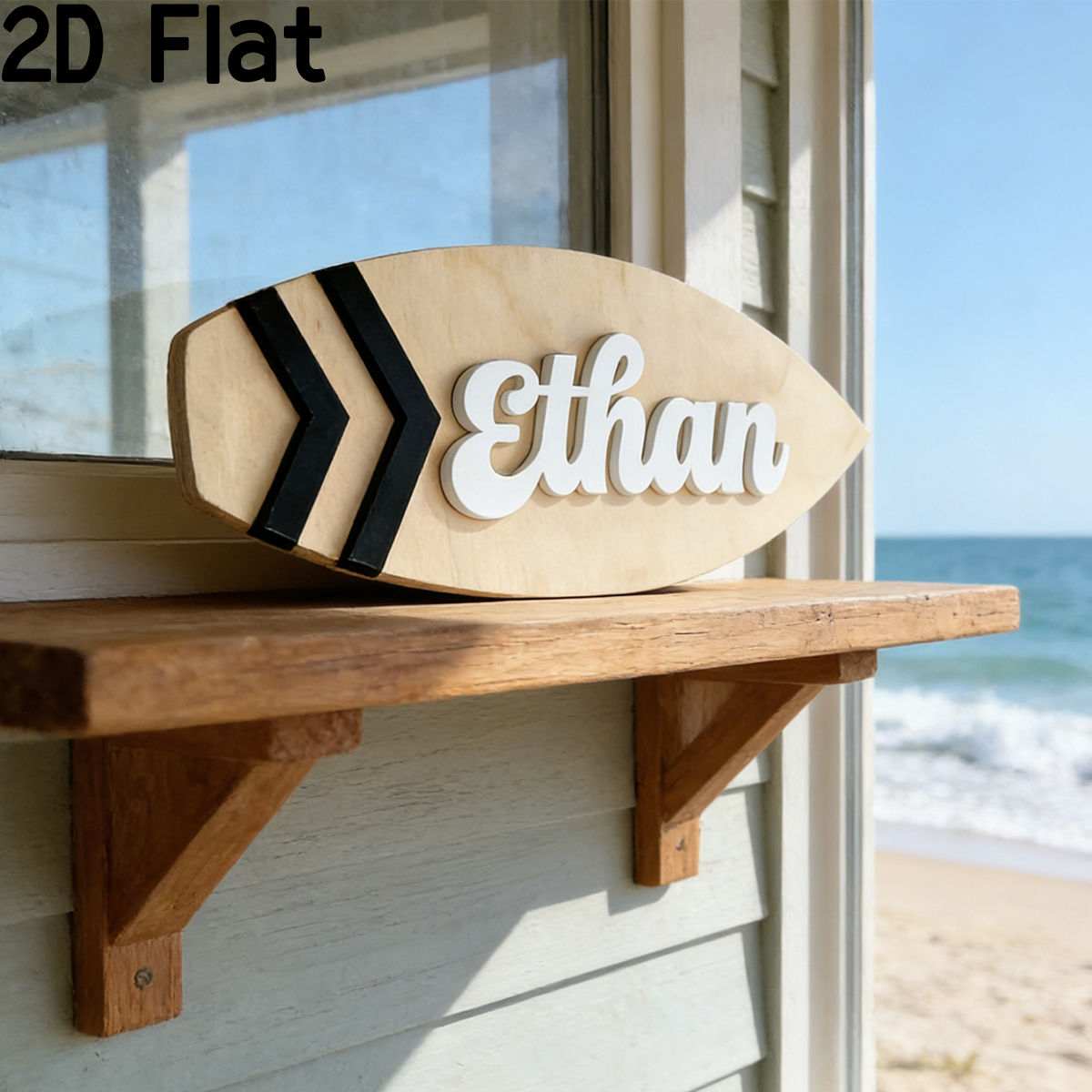 1Pc Custom Surfboard Wooden Ac - Baby Nursery Wall Decor recensione e prezzo