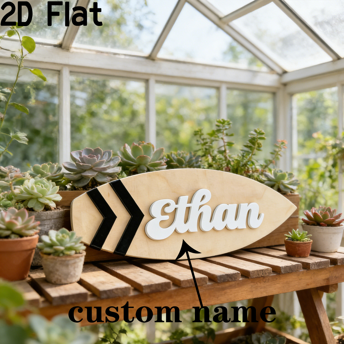 1Pc Custom Surfboard Wooden Ac - Baby Nursery Wall Decor recensione e prezzo