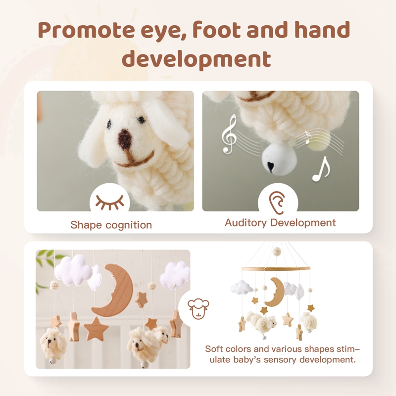 Wooden Baby Rattle Mobile 0-12 - Crib Mobile Musical recensione e prezzo
