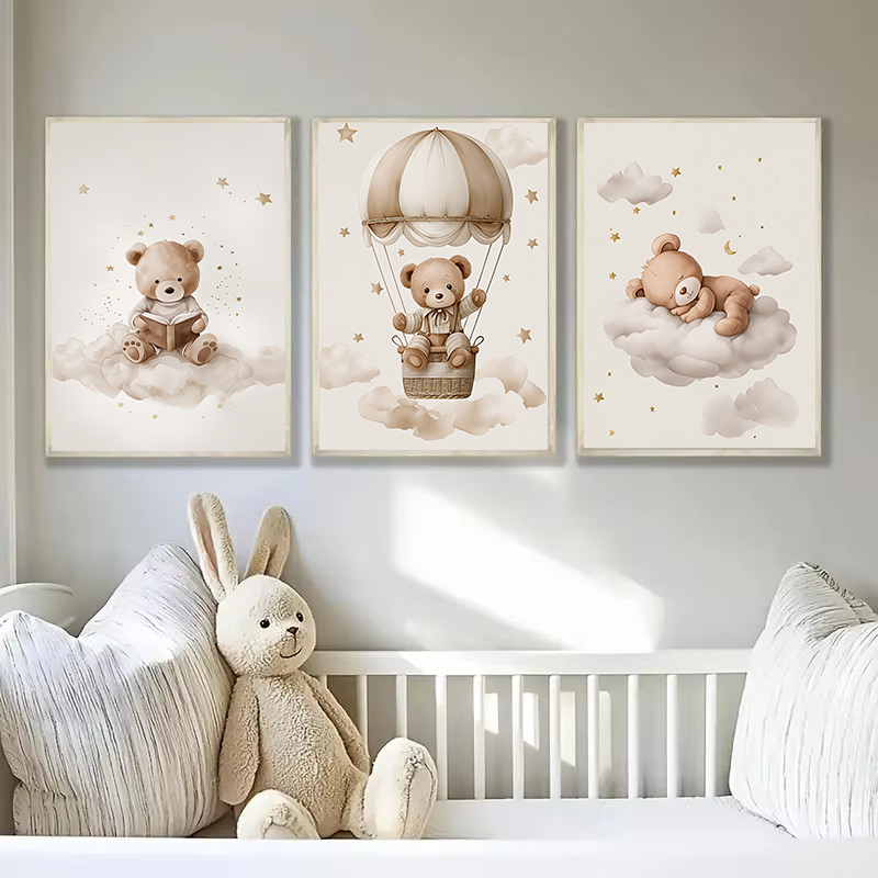 3pcs/set Bohemian Teddy Bear A - Baby Nursery Ideas recensione e prezzo